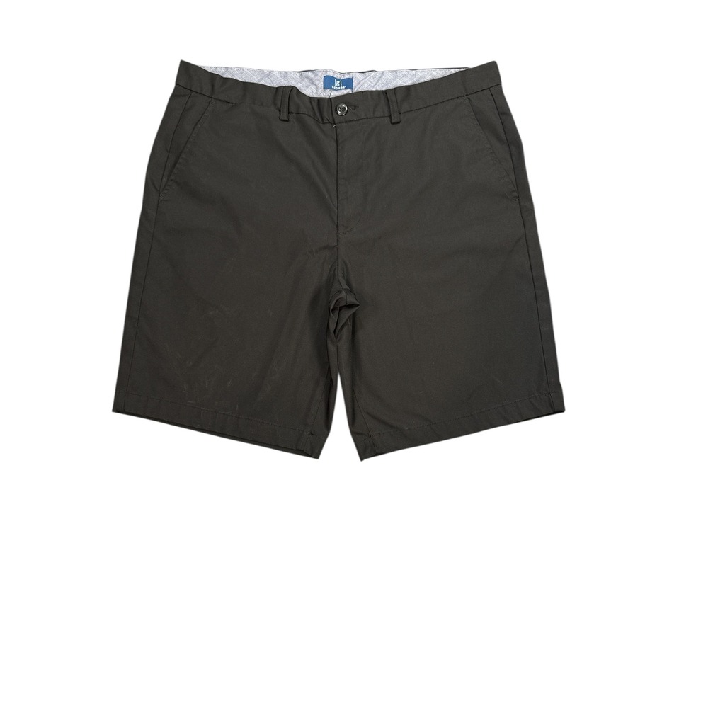 George Mens Black Flat Front Casual‎ Shorts Size 36